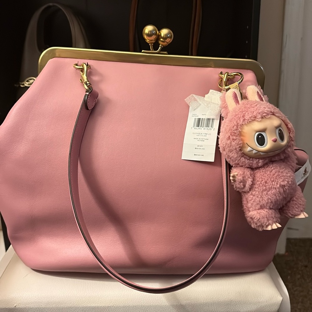 AUTHENTIC COACH LARGE FRAME KISSLOCK BAG